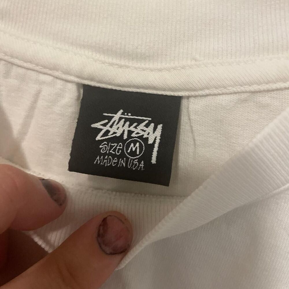 Stussy Men's White T-shirt - Picture 3 of 3